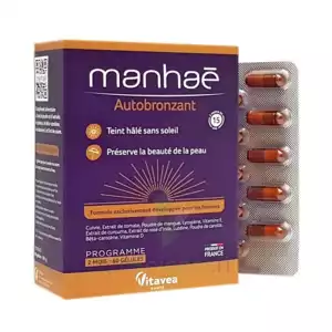 Nutrisanté Manhaé Autobronzant Gélules B/60 à ANDERNOS-LES-BAINS