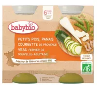 Babybio Pot Petits Pois Panais Courgettes Veau à ANDERNOS-LES-BAINS